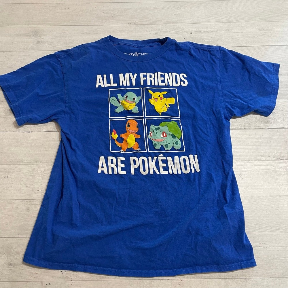 Pokemon all my‎ friends are pokemon shirt youth large